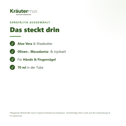 Sie sehen eine Packung Aloe Vera Handcreme 70 ml, Produktbild: 03 Aloe Vera Handcreme 70 ml, A-Nr.: 5414261 - 03