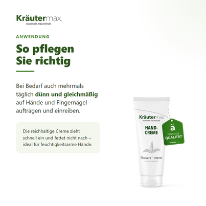 Sie sehen eine Packung Aloe Vera Handcreme 70 ml, Produktbild: 04 Aloe Vera Handcreme 70 ml, A-Nr.: 5414261 - 04