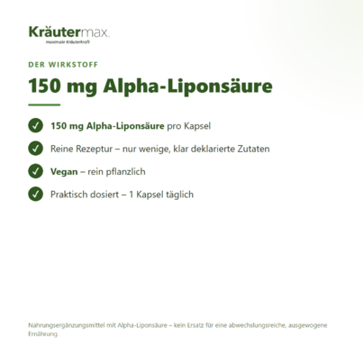 Alpha Liponsaeure Kapseln 60 Stueck, A-Nr.: 4887709 - 02