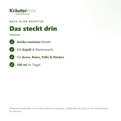 Arnika Salbe 100 ml, A-Nr.: 4319566 - 03