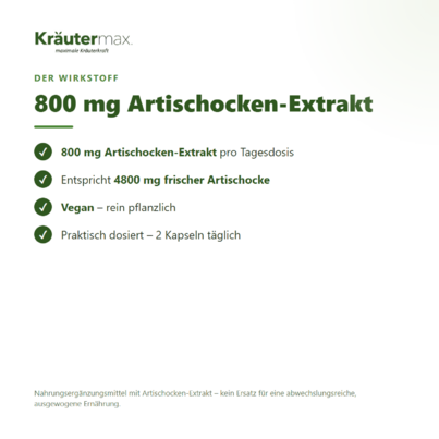 Artischockenextrakt Kapseln 60 Stück, A-Nr.: 5678936 - 02