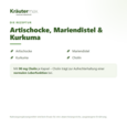 Sie sehen eine Packung Artischocken Kapseln plus Mariendistel Samen 60 Stück, Produktbild: 02 Artischocken Kapseln plus Mariendistel Samen 60 Stück, A-Nr.: 4318319 - 02