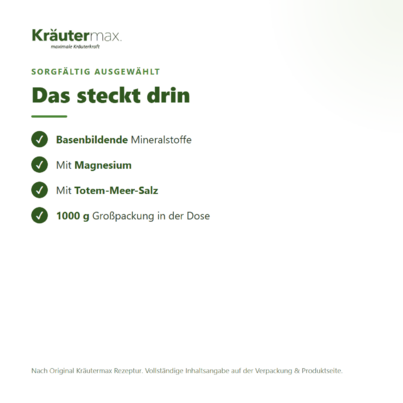 Sie sehen eine Packung Basen Badesalz 1000 g, Produktbild: 03 Basen Badesalz 1000 g, A-Nr.: 4319098 - 03