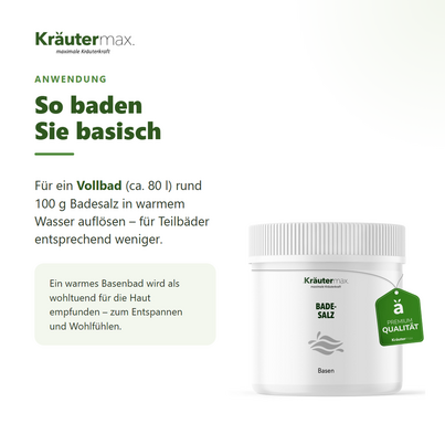 Sie sehen eine Packung Basen Badesalz 1000 g, Produktbild: 04 Basen Badesalz 1000 g, A-Nr.: 4319098 - 04