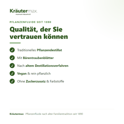 Sie sehen eine Packung Bärentraubenblätter Tropfen 50 ml, Produktbild: 06 Bärentraubenblätter Tropfen 50 ml, A-Nr.: 4317610 - 06