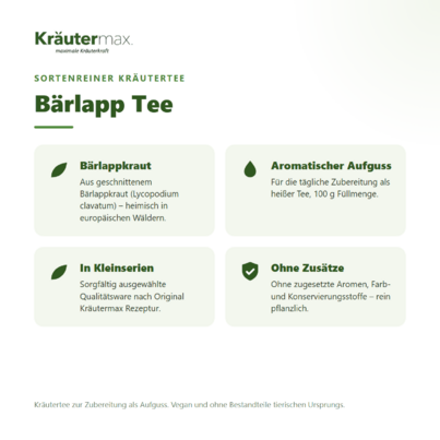Sie sehen eine Packung Bärlapp Tee 100 g, Produktbild: 02 Bärlapp Tee 100 g, A-Nr.: 6017160 - 02