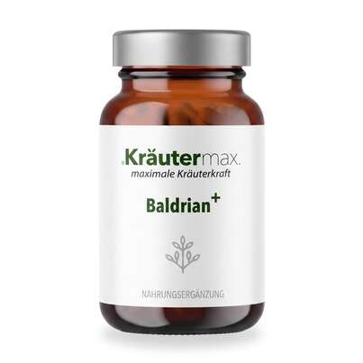 Sie sehen eine Packung Baldrian plus Kapseln 60 Stück, Produktbild: 01 Baldrian plus Kapseln 60 Stück, A-Nr.: 4318420 - 01