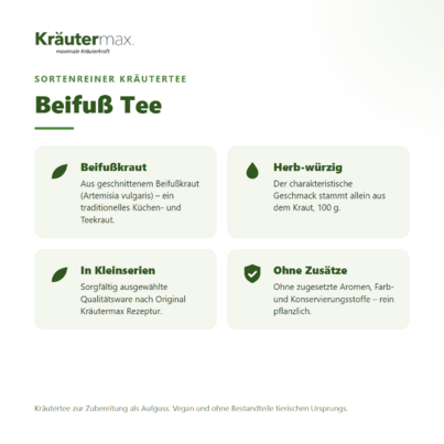 Sie sehen eine Packung Beifuß Tee 100 g, Produktbild: 02 Beifuß Tee 100 g, A-Nr.: 6031510 - 02