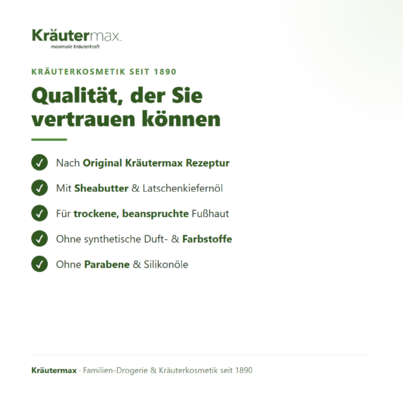 Sie sehen eine Packung Bergkräuter Fusscreme 100 ml, Produktbild: 05 Bergkräuter Fusscreme 100 ml, A-Nr.: 5942221 - 05