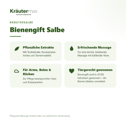 Sie sehen eine Packung Bienengift Salbe 100 ml, Produktbild: 02 Bienengift Salbe 100 ml, A-Nr.: 6034626 - 02