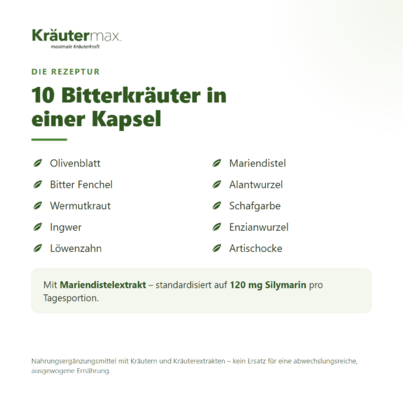 Bitterkräuter Kapseln 60 Stück, A-Nr.: 5858851 - 02