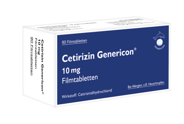 Cetirizin Genericon® lindert Allergiesymptome, A-Nr.: 6073460 - 01