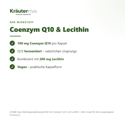 Sie sehen eine Packung Coenzym Q10 100 mg+ Kapseln 60 Stück, Produktbild: 02 Coenzym Q10 100 mg+ Kapseln 60 Stück, A-Nr.: 5921532 - 02