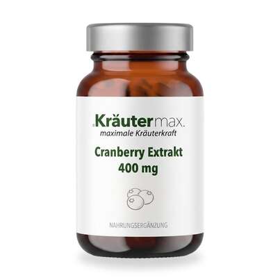 Sie sehen eine Packung Cranberry Extrakt 400 mg Kapseln 90 Stück, Produktbild: 01 Cranberry Extrakt 400 mg Kapseln 90 Stück, A-Nr.: 5746313 - 01
