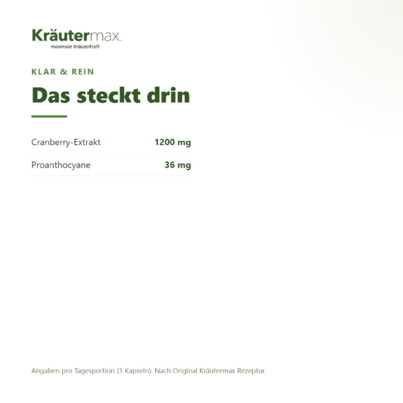 Sie sehen eine Packung Cranberry Extrakt 400 mg Kapseln 90 Stück, Produktbild: 03 Cranberry Extrakt 400 mg Kapseln 90 Stück, A-Nr.: 5746313 - 03