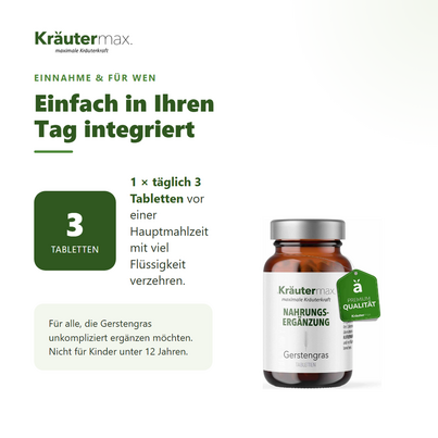 Gerstengras Tabletten 120 Stück, A-Nr.: 4731628 - 04