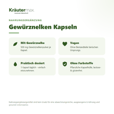 Gewürznelken Kapseln 90 Stück, A-Nr.: 5804269 - 02