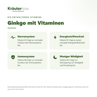 Ginkgo Biloba Kapsel 60 Stück, A-Nr.: 5746342 - 02