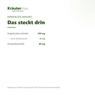 Sie sehen eine Packung Grapefruit Kern Extrakt Kapseln 60 Stück, Produktbild: 03 Grapefruit Kern Extrakt Kapseln 60 Stück, A-Nr.: 4730497 - 03