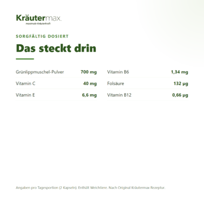 Grünlippmuschel Kapseln 75 Stück, A-Nr.: 4318153 - 03