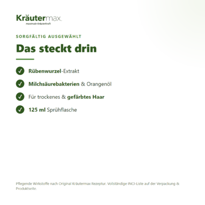 Feuchtigkeitsspray für die Haare 125 ml, A-Nr.: 5921578 - 03
