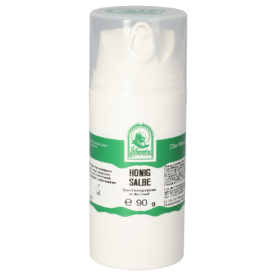 Sie sehen eine Packung HONIG SALBE 90 G, Produktbild: 01 HONIG SALBE 90 G, A-Nr.: 5758612 - 01