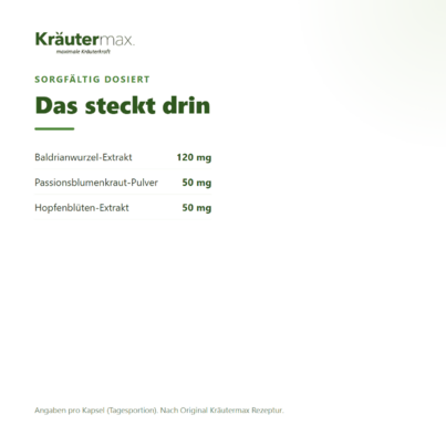 Hopfen &amp; Baldrian + Kapseln 60 Stück, A-Nr.: 5921555 - 03