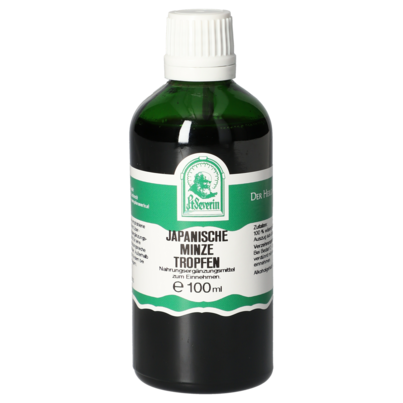 Sie sehen eine Packung JAPANISCHE MINZE TROPFEN 100 ML, Produktbild: 01 JAPANISCHE MINZE TROPFEN 100 ML, A-Nr.: 5832001 - 01