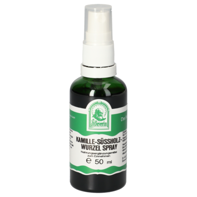 Sie sehen eine Packung KAMILLE-SUESSHOLZWURZEL SPRAY 50 ML, Produktbild: 01 KAMILLE-SUESSHOLZWURZEL SPRAY 50 ML, A-Nr.: 5718564 - 01