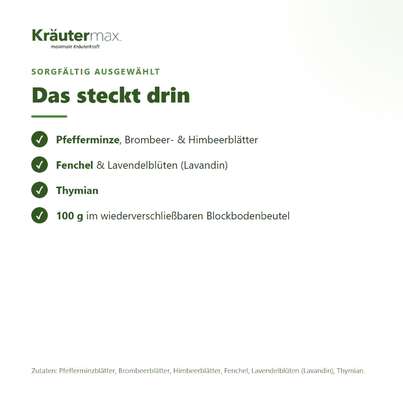 Sie sehen eine Packung Kräuterliebe Tee 100 g, Produktbild: 03 Kräuterliebe Tee 100 g, A-Nr.: 6017527 - 03