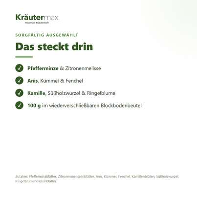 Sie sehen eine Packung Magenfreundschaftstee 100 g, Produktbild: 03 Magenfreundschaftstee 100 g, A-Nr.: 6017579 - 03