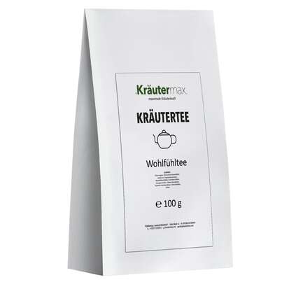 Sie sehen eine Packung Wohlfühltee 100 g, Produktbild: 01 Wohlfühltee 100 g, A-Nr.: 6032142 - 01