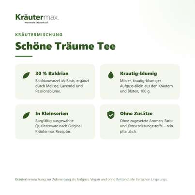 Sie sehen eine Packung Schöne Träume Tee 100 g, Produktbild: 02 Schöne Träume Tee 100 g, A-Nr.: 6032099 - 02