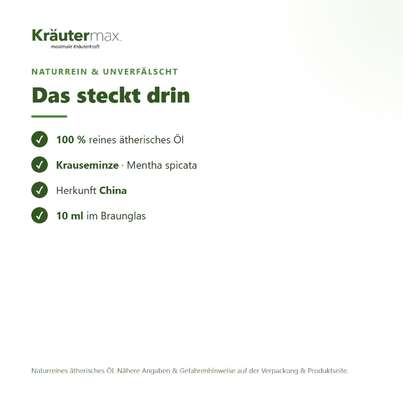 Krauseminze Ätherisches Öl 10 ml, A-Nr.: 5858897 - 03