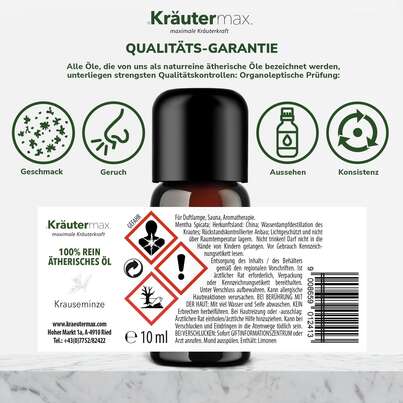 Krauseminze Ätherisches Öl 10 ml, A-Nr.: 5858897 - 06