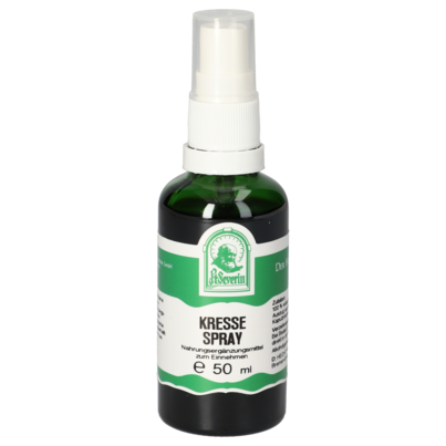 Sie sehen eine Packung KRESSE SPRAY 50 ML, Produktbild: 01 KRESSE SPRAY 50 ML, A-Nr.: 5758658 - 01