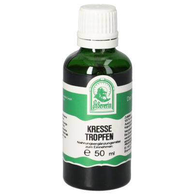 Sie sehen eine Packung KRESSE TROPFEN 50 ML, Produktbild: 01 KRESSE TROPFEN 50 ML, A-Nr.: 5758629 - 01