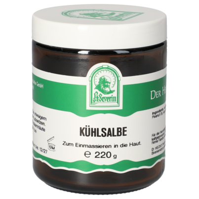 Sie sehen eine Packung KUEHLSALBE 220 G, Produktbild: 01 KUEHLSALBE 220 G, A-Nr.: 5730329 - 01
