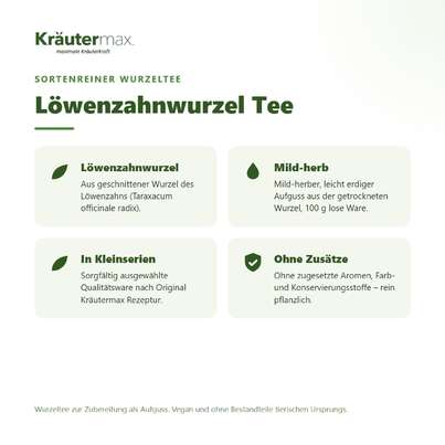 Löwenzahnwurzel Tee 100 g, A-Nr.: 6017562 - 02