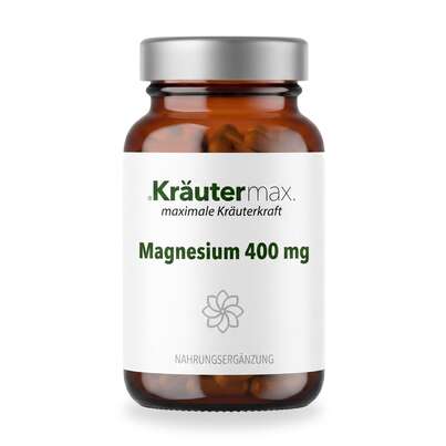 Sie sehen eine Packung Magnesium 400 mg Kapseln 50 Stück, Produktbild: 01 Magnesium 400 mg Kapseln 50 Stück, A-Nr.: 4347516 - 01