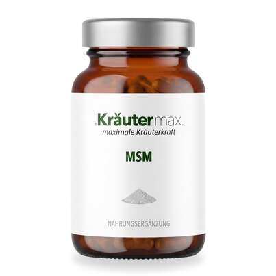 Sie sehen eine Packung MSM Kapseln 150 Stück, Produktbild: 01 MSM Kapseln 150 Stück, A-Nr.: 5942103 - 01