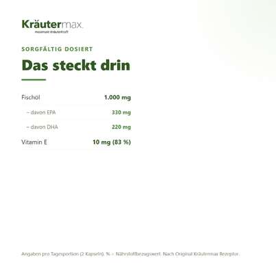 Omega 3 1000 mg Fischöl Kapseln 80 Stück, A-Nr.: 4434066 - 03