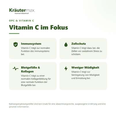 Sie sehen eine Packung OPC und Vitamin C Kapseln 90 Stück, Produktbild: 02 OPC und Vitamin C Kapseln 90 Stück, A-Nr.: 5679166 - 02