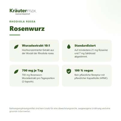 Rosenwurz Kapseln 100 Stück, A-Nr.: 4588556 - 02