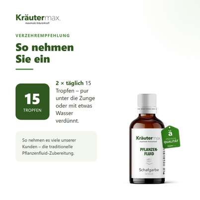 Sie sehen eine Packung Schafgarbe Tropfen 50 ml, Produktbild: 05 Schafgarbe Tropfen 50 ml, A-Nr.: 4730563 - 05