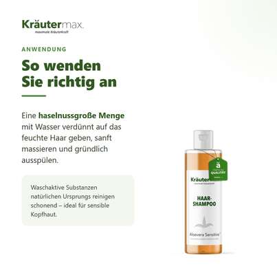 Sie sehen eine Packung Aloe Vera Shampoo 250 ml, Produktbild: 04 Aloe Vera Shampoo 250 ml, A-Nr.: 4760297 - 04