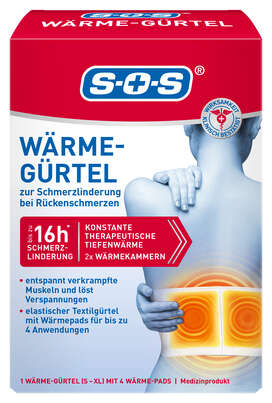 Sie sehen eine Packung SOS Wärme-Gürtel 1ST, Produktbild: 01 SOS Wärme-Gürtel 1ST, A-Nr.: 6142161 - 01
