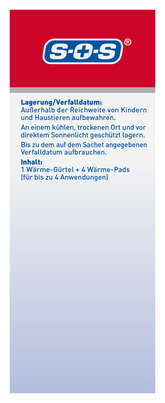 Sie sehen eine Packung SOS Wärme-Gürtel 1ST, Produktbild: 02 SOS Wärme-Gürtel 1ST, A-Nr.: 6142161 - 02