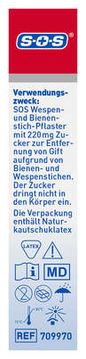 SOS Wespen&amp;Bienenstich-Pflaster 5ST, A-Nr.: 6147431 - 02