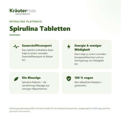 Spirulina Tabletten 1 x 300 Stück, A-Nr.: 5942155 - 02